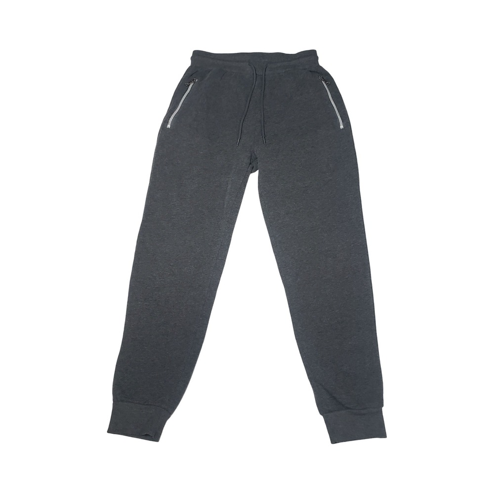Galaxy by Harvic Mens Joggers Charcoal Gray Fleece Lined Sweatpants Medium